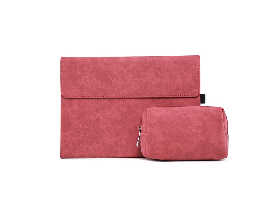 Capa Flip Resistente HEXINYIGJLY para Surface Pro 8 antichoque com suporte caneta e Bolsa Vermelho