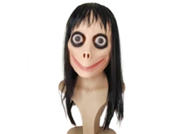 Laxiscreed Máscara De Terror Feminina Fantasma Com Peruca Cabelão Para Halloween