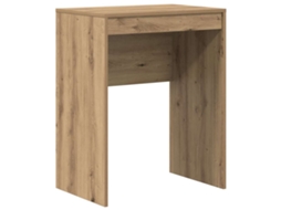 Conjunto 1 Mesa Compacta Vidaxl Castanho Derivados De Madeira (60 X 40 X 76 Cm)