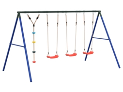 Outdoor Swing Set, Outdoor Swing Sets Vidaxl Multicolor Aço (n/a)