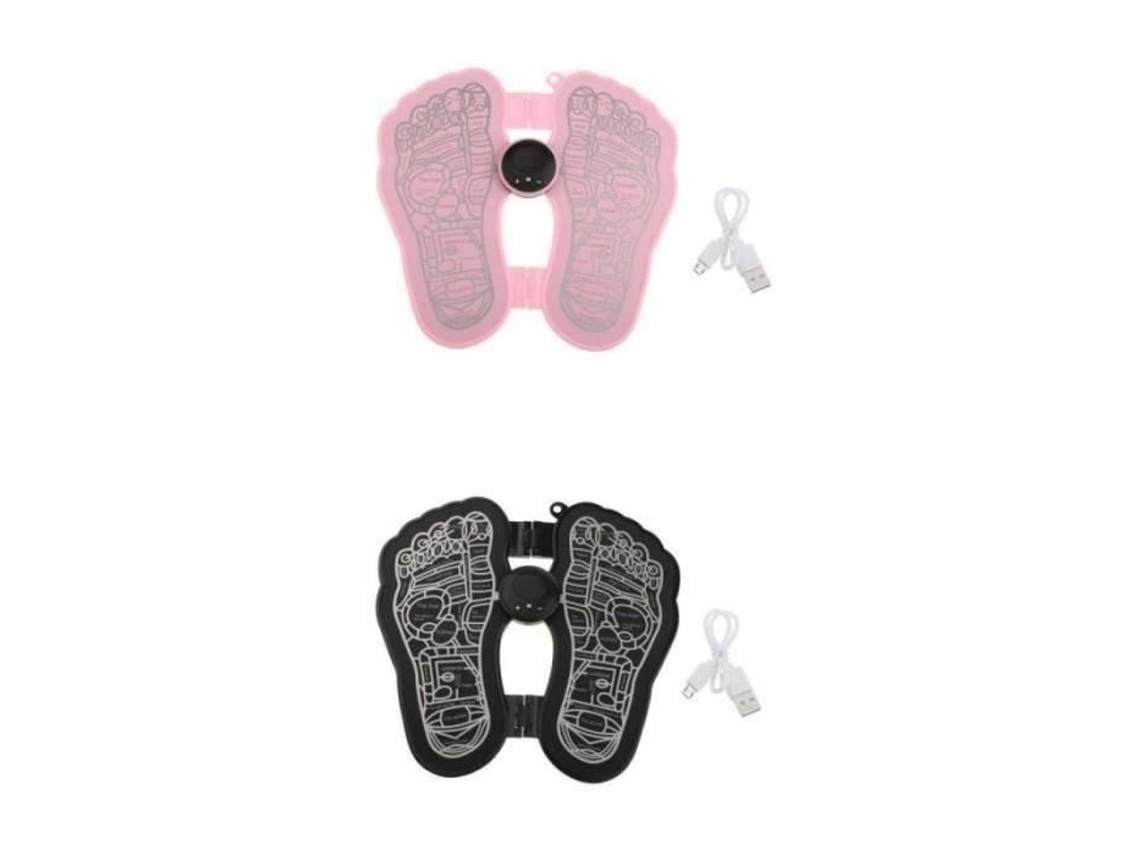 As24402-2Pcs Massageador Elétrico para Pés Pontos de Acupuntura Tapete de Massagem Vibrador Recarregável Usb YWEI