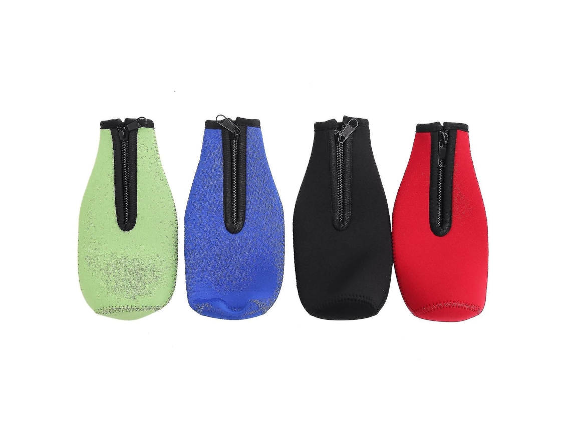 4 Protetores Térmicos De Neoprene Para Garrafas De Cerveja