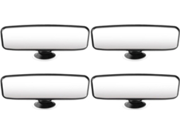 Espelho retrovisor para carro de 4 peças, para meninos e meninas, com ventosas e amplo ângulo de visão.
