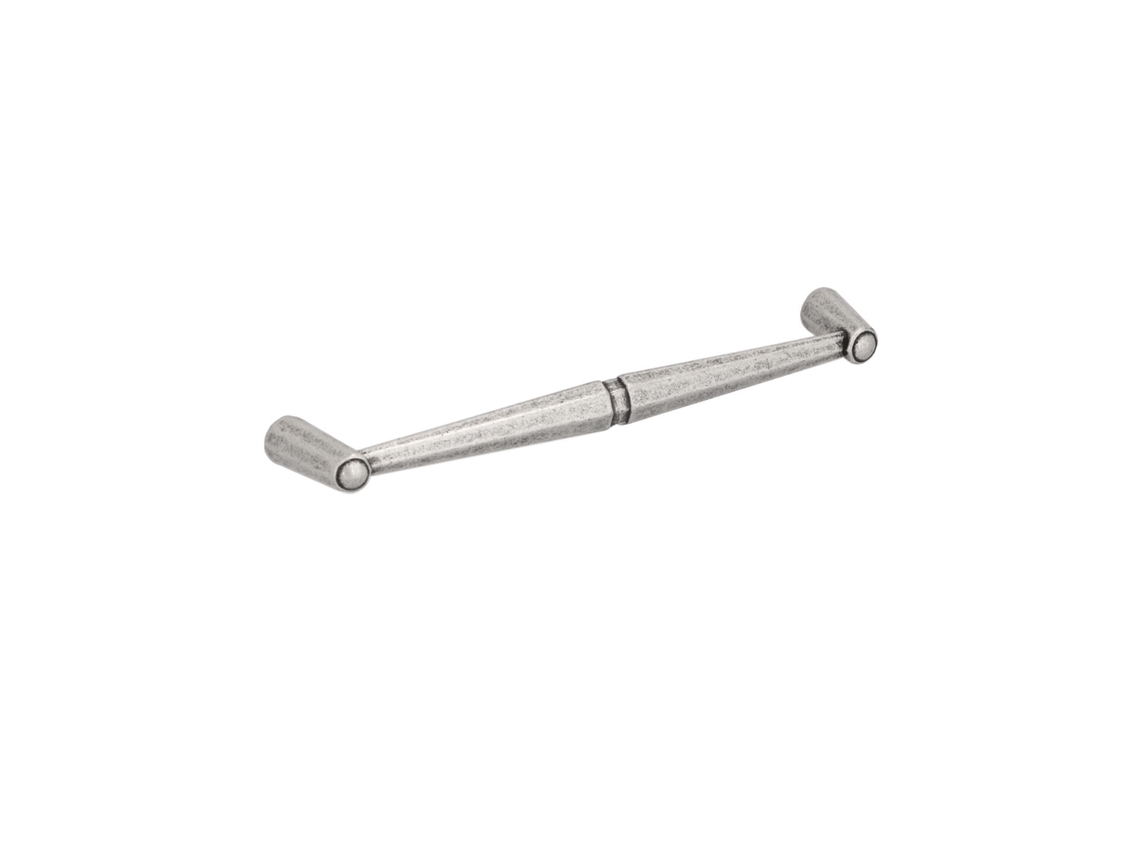 Puxador para Móveis HARDWAREXCHANGE em Zamac com 160mm de distância central, prata antiga brilhante, conjunto de 25