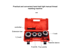 Conjunto Portátil De Ferramentas De Roscar Para Tubos Laxiscreed, Ideal Para Metais, Com Caixa De Plástico