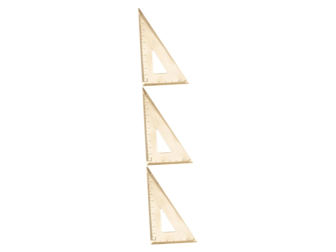 Régua Triangular De 3 Unidades, Régua Triangular Métrica, Material