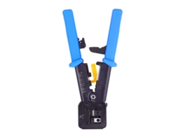 Ferramenta De Crimpar Rj45 Pass Through Para Cabos Ethernet Cat6 Cat5e Aço Ferramenta Elétrica Azul