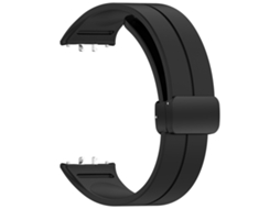 Pulseira Esportiva De Silicone Com Fecho Dobrável, Compatível Com Samsung Galaxy Fit3.preto Yunzii