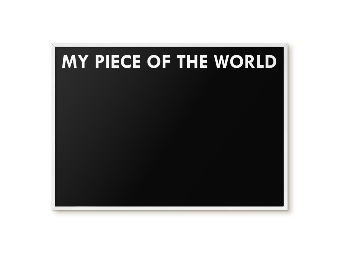 Magnetic Board My Piece Of The World For The Living Room Espelharte (100x70 Cm)