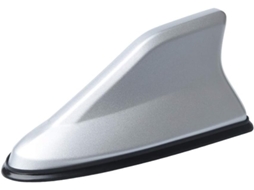 Antena Funcional Universal Para Teto De Carro, Com Base Em Formato De Barbatana Tubarão, Cor Prata