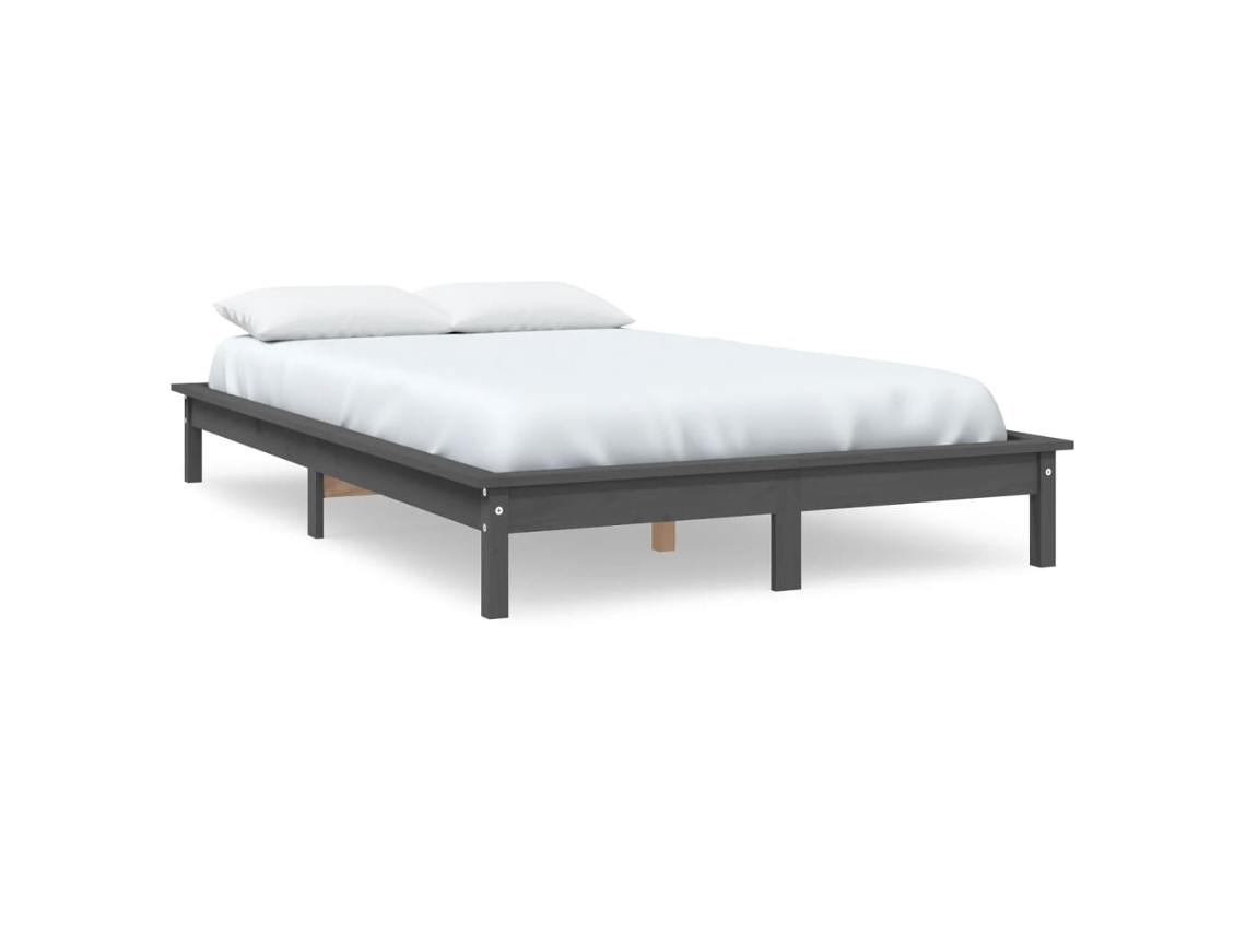 Estrutura de Cama Super King Pinho Maciço Cinzento MAISON EXCLUSIVE (180x200 cm)