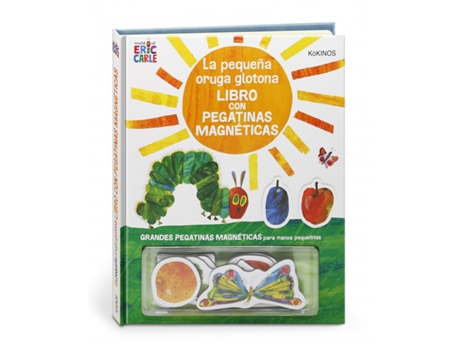 Livro La Pequeña Oruga Glotona Con Pegatinas Magnéticas de Eric Carle (Espanhol)