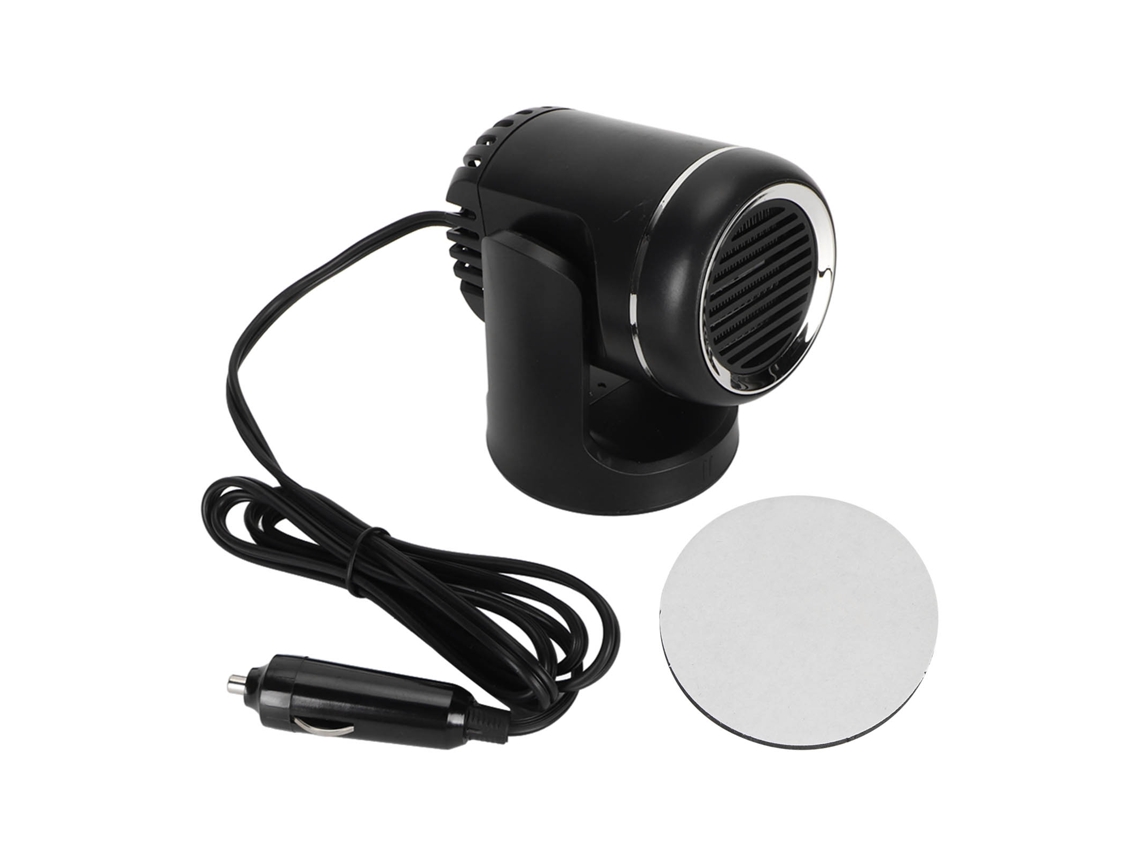 Aquecedor Ventilador Carro 12v 120w Portátil 2em1