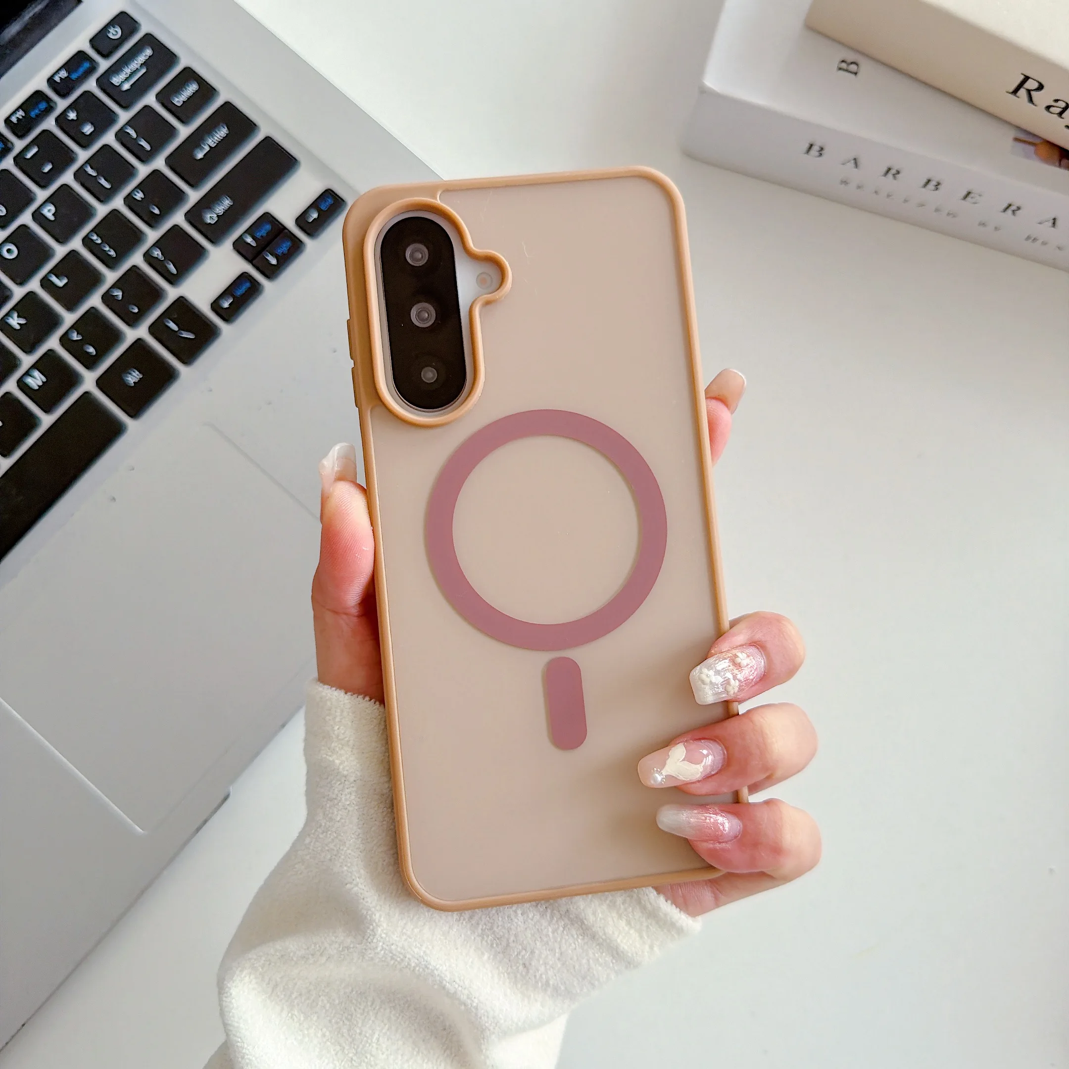 (galaxy A37) Capa Protetora Magnética Com Acabamento Fosco Resistente A Impactos.
