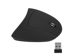 Mouse Vertical Sem Fio, Ergonômico, Colorido, USB, Receptor J‑5