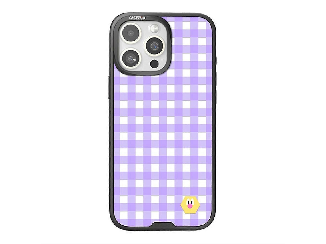 Capa Tkdaddy Caseevo Para Iphone 14 Pro Max Compatível Com Magsafe Tpu Acrílico Capa Magnética Para Celular Com Placa Traseira De Grade Removível Roxa