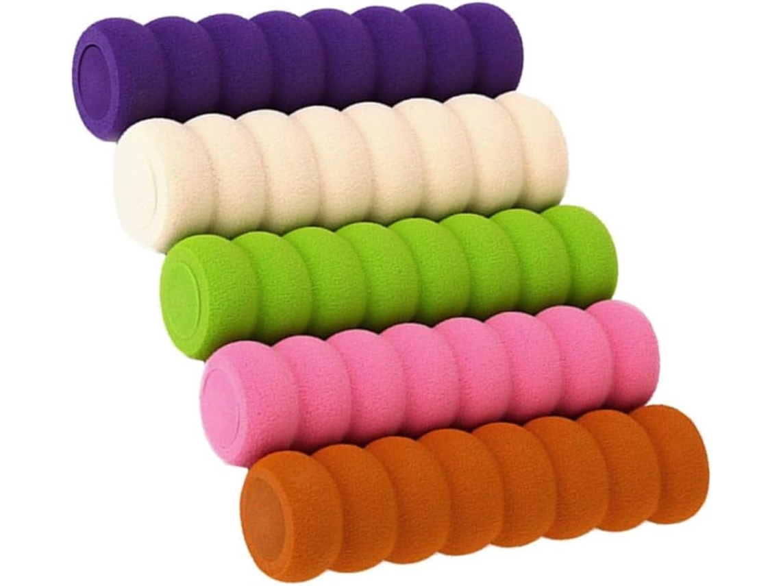 Conjunto De 5 Capas Espirais Anticolisão Para Maçanetas Portas, Multicoloridas