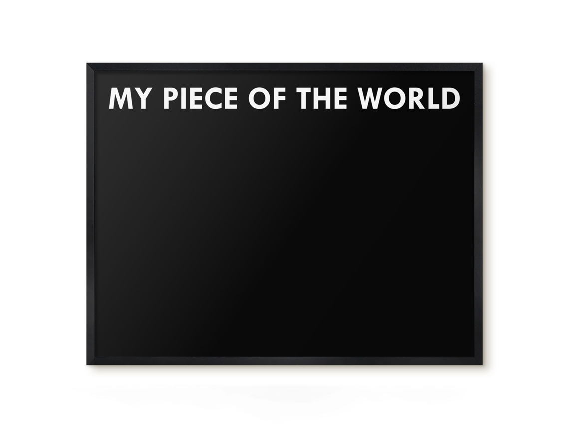Magnetic Board My Piece Of The World For The Living Room Espelharte (80x60 Cm)