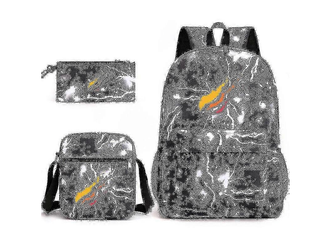 Conjunto Mochila Escolar 3 Peças, Estilo Gamer, Aulas