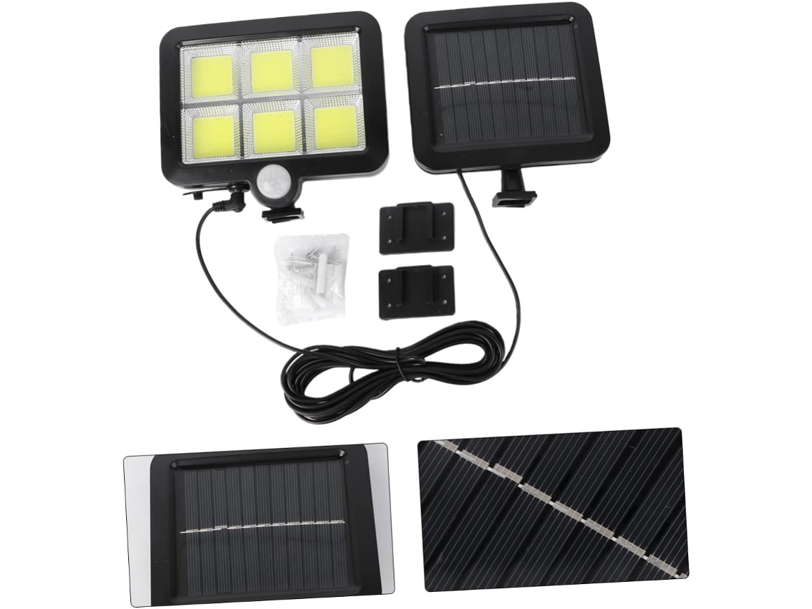 Luminárias De Parede Externas Em Abs Para Jardim, Piscina E Terraço, Com 100 Leds Cob E Cabo De Exte Gokoco