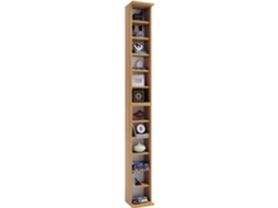 Suporte De Madeira Para Cd Dvd Prateleira Decorativa Bigol Vcm
