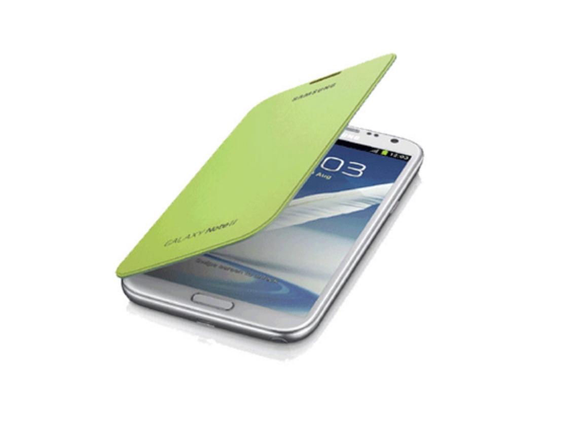 Capa Flip Cover SAMSUNG Galaxy Note II Verde EFC-1J9F