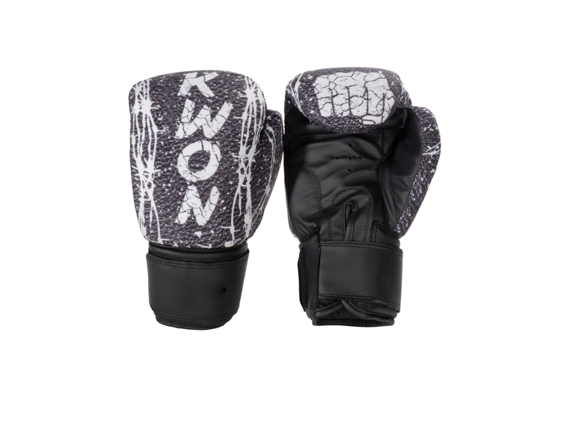 Luvas para Homem de Boxe Thaï KWON (8 oz - Nylon - Preto)