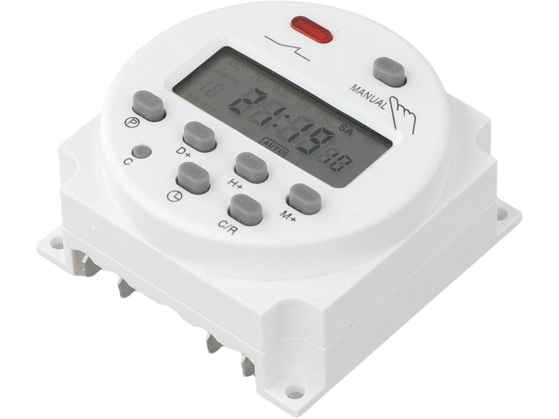 Relé De Tempo Programável 16a Dc12v Com Lcd