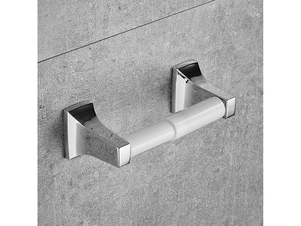 Acessórios De Parede Para Banheiro Moderno Cromado Suporte Para Papel Higiênico Aquaforge