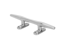 Braçadeira de base aberta em aço inoxidável 316 polido para barcos, iates, docas e acessórios de amarração, 15 cm (6 polegadas)