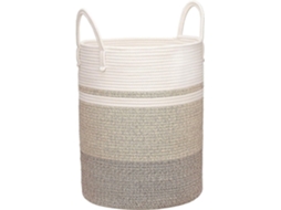 Mandão Grande Com Mão 40l - Cesto De Armazenamento De Riet