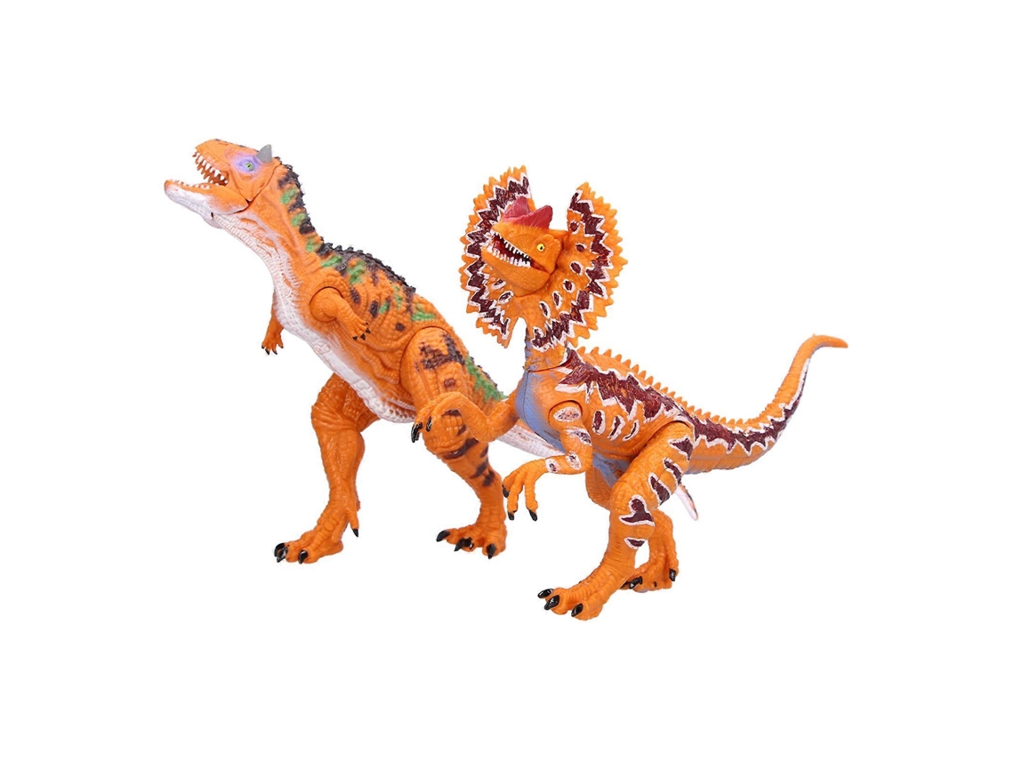 Conjunto De Figurinas De Carnotauro E Dilofossauro Plástico, Brinquedo E Presente