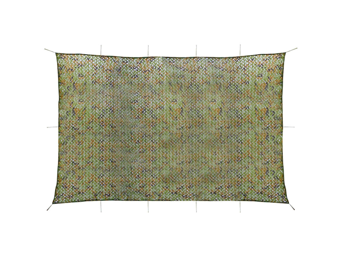 Vidaxl Rede De Camuflagem Com Saco De Armazenamento 6x8 M