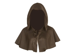 Fasst capa com Capuz Chapéu Medieval Cowl para Disfraz de Cosplay para Homem e Mulher