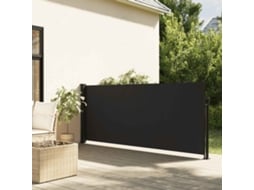 Toldo Lateral Retrátil 140x600 Cm Preto