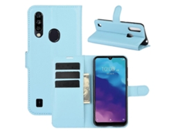 Capa Protetora Horizontal Com Flip E Compartimentos Para Cartões E Carteira Para Zte Blade A7 2020 Com Impressão Digital E Textura De Lichia
