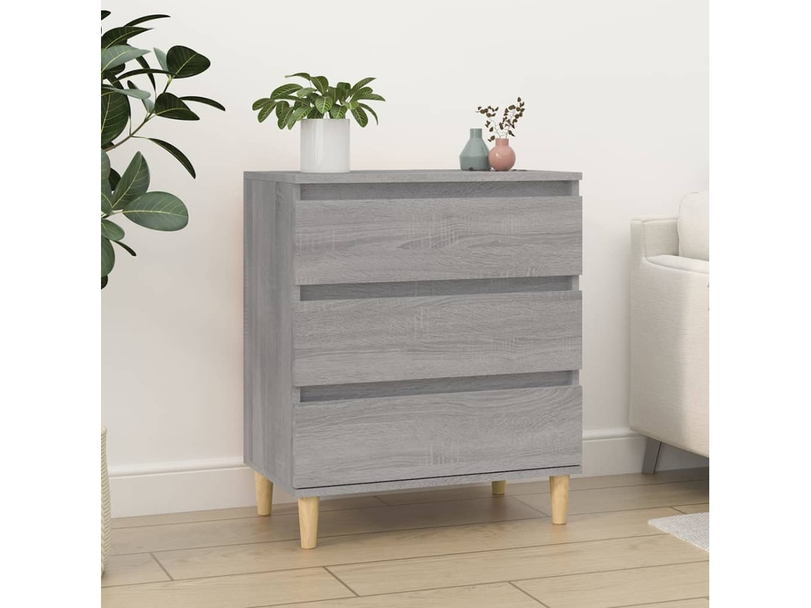 Vidaxl Aparador 60x35x70 Cm Derivados De Madeira Cinzento Sonoma