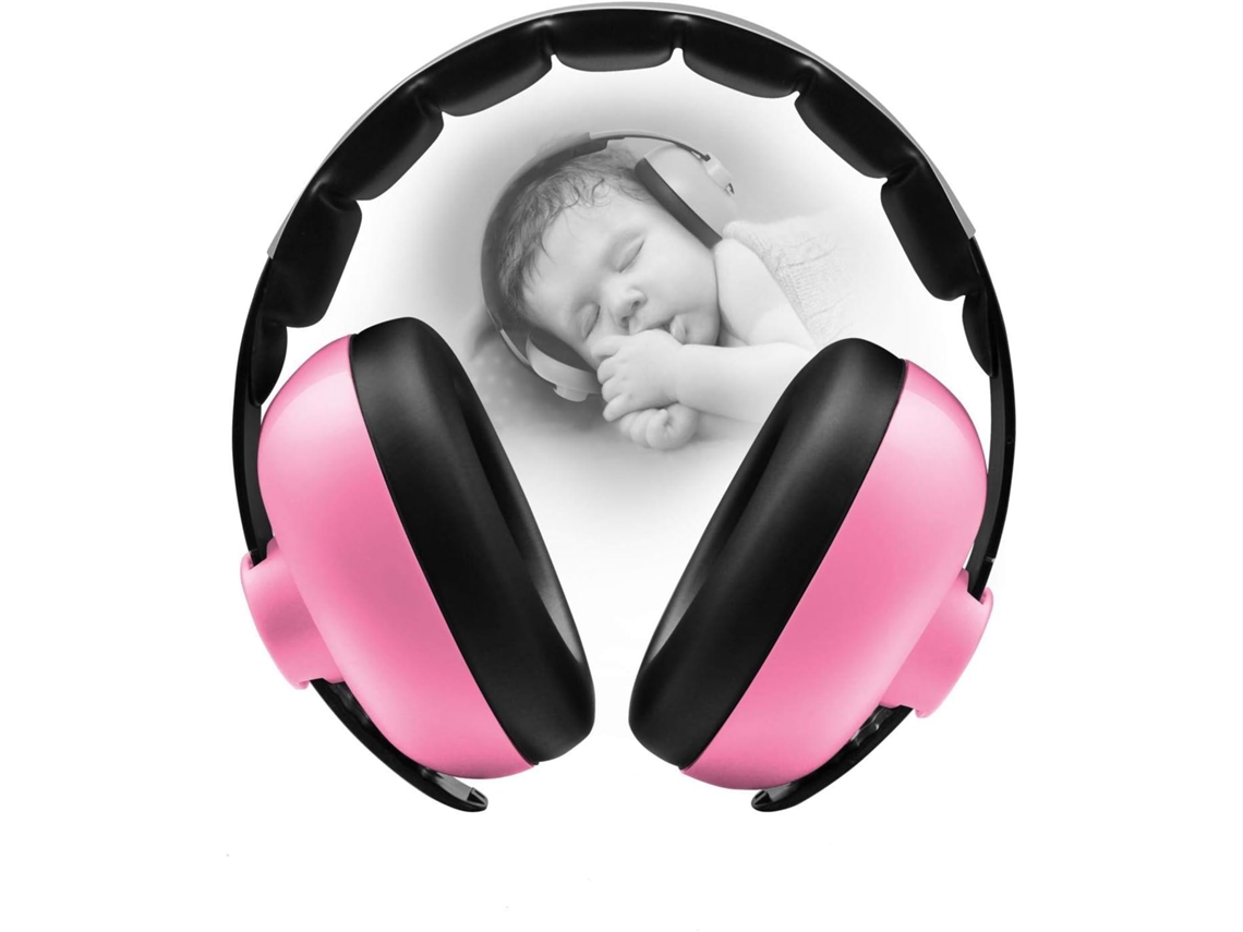 Protetor Auricular Infantil Antirruído, Rosa, para Dormir AQUAFORGE