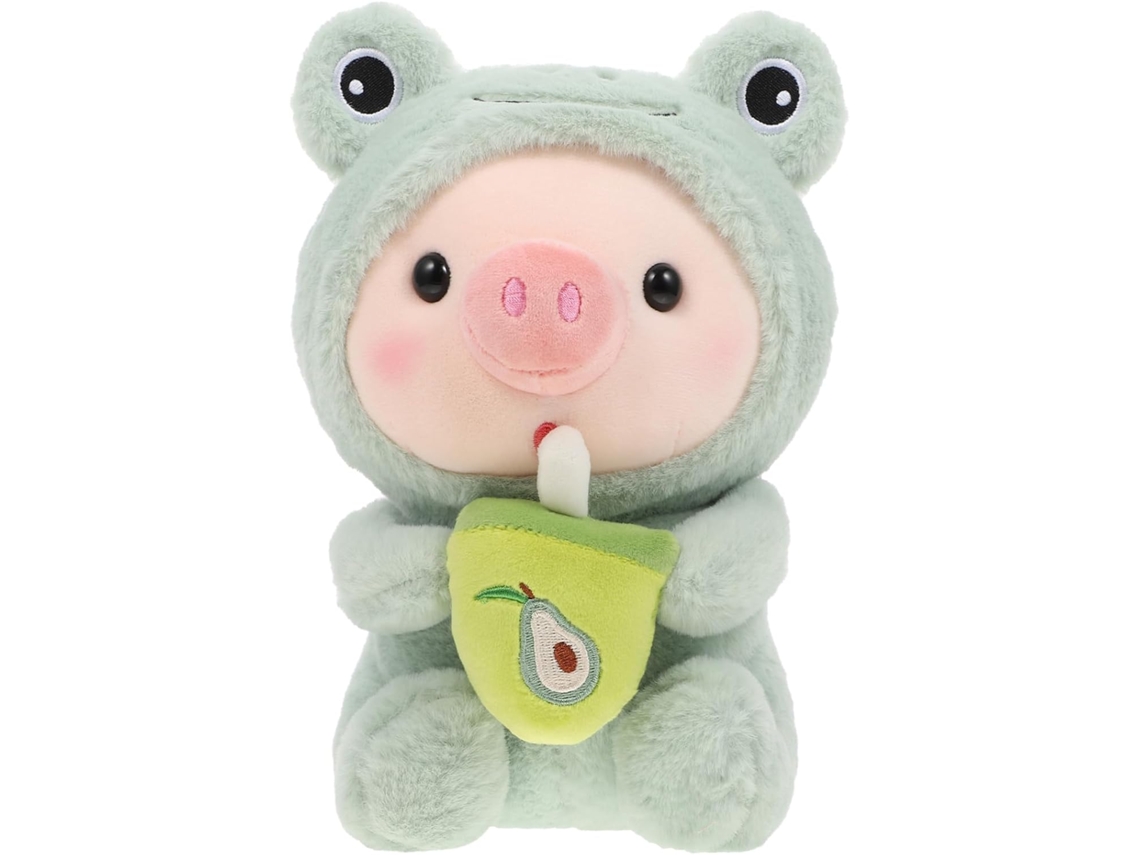 Porquinho De Pelúcia Com Mamadeira, Brinquedo Resistente Para