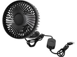 Ventilador Usb Para Carro Com Ventosa, Portátil, Silencioso, 3 Velocidades