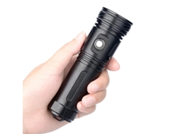 Lanterna Mergulho Ipx8 Profissional Recarregavel Subaquatica Preto Yizhood