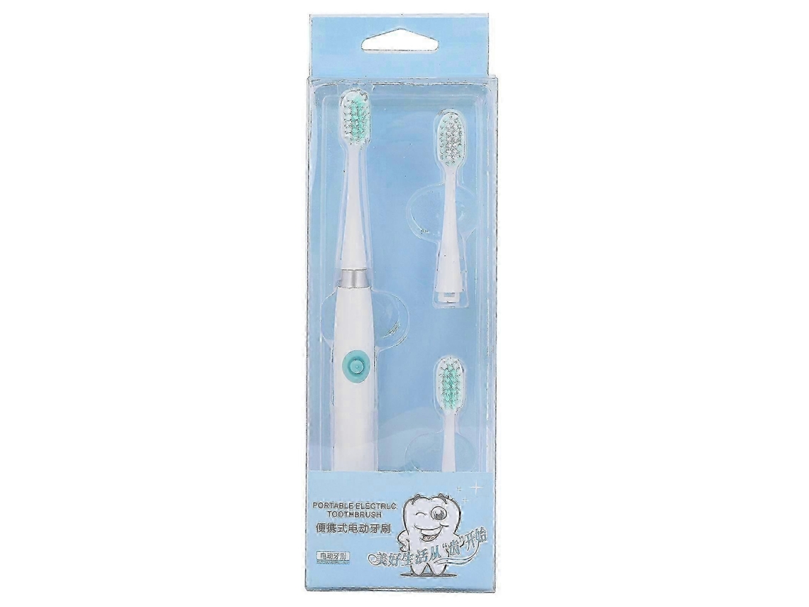Escova De Dentes Elétrica Infantil, Escova De Dentes Elétrica Portátil Para Crianças, Branca.