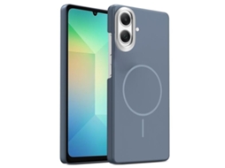 Capa Para Samsung Galaxy A06 4g Fina Circular Magsafe À Prova De Choque Dourada Em Policarbonato Cinza Carbono