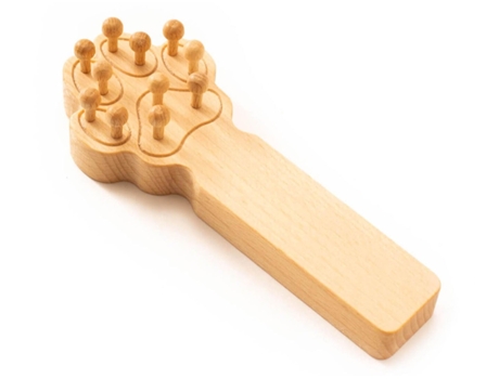 Escova de massagem de madeira para cães, gatos, cavalos, massagem animal TUULI