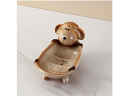 Prato De Sabonete De Cerâmica Para Banheiro Casa Estilo Americano Decorativo Armazenamento Acessórios Pássaro Caracol Veado Gato Ovelha
