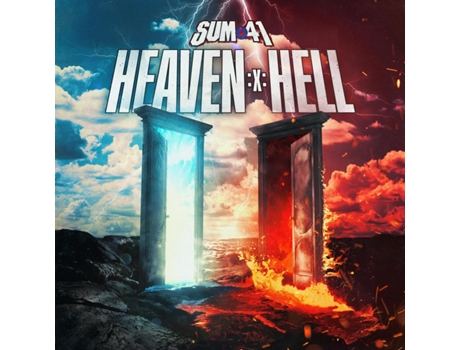 Sum 41 Heaven :X: Hell 2Lp Vinil Preto e Vermelho Salpicado de Azul Edição Limitada