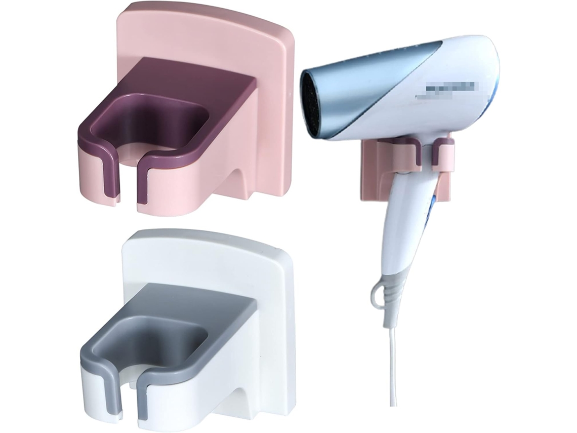 Suporte Para Secador De Cabelo E Chapinha Banheiro, Parede Vaso Sanitário.