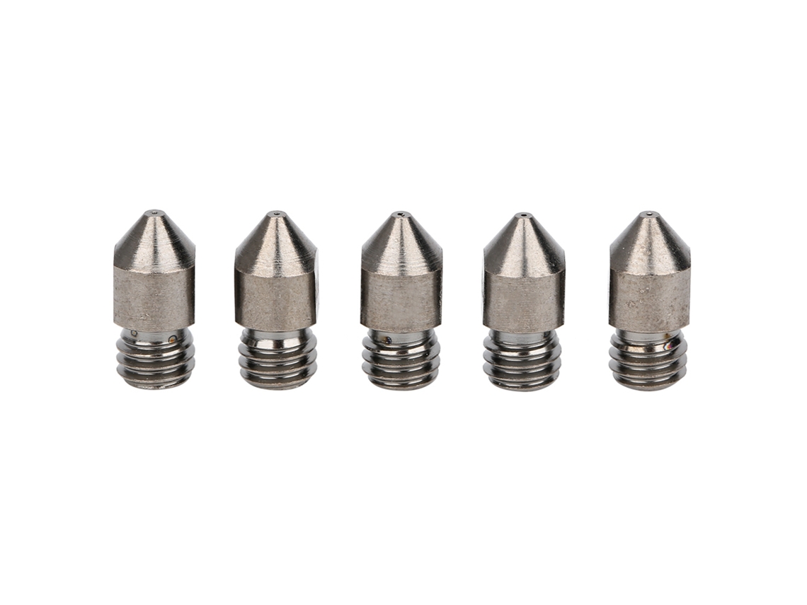 Conjunto de 5 Bicos de Impressora 3D Mk8 0.2mm a 1.0mm | S/MARCA