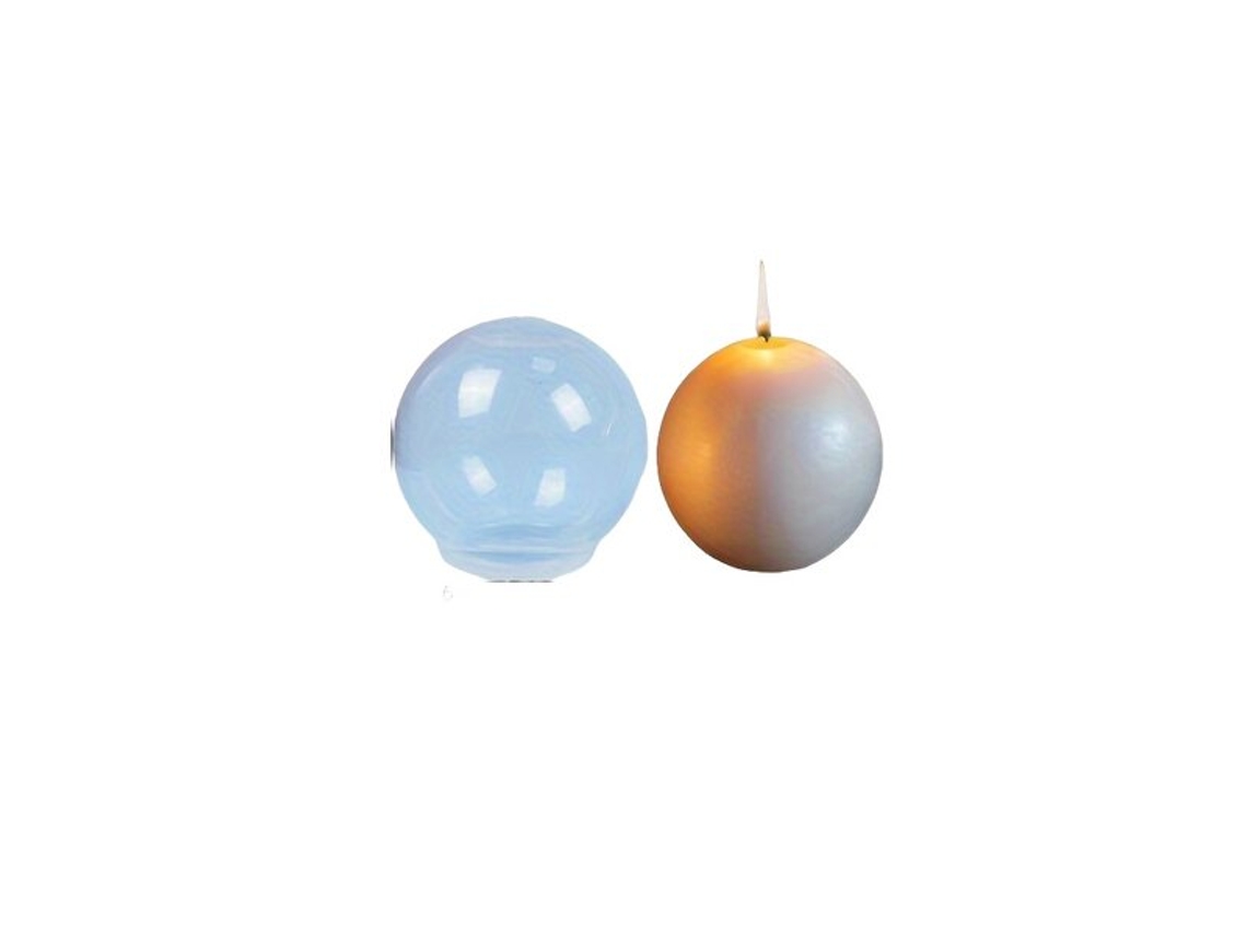 Molde Esférico De Silicone Para Velas E Sabonetes Vayotoy