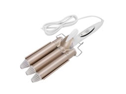 Ferro De Curl Com 3 Barris 25mm Cerâmica Anti-queda Salon Styling Onda Cabelo 110-240v Plug Uk